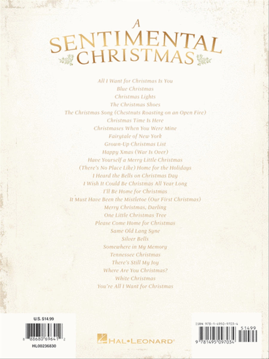 A Sentimental Christmas Book Piano, Vocal, Guitar scores gallery preview page 6