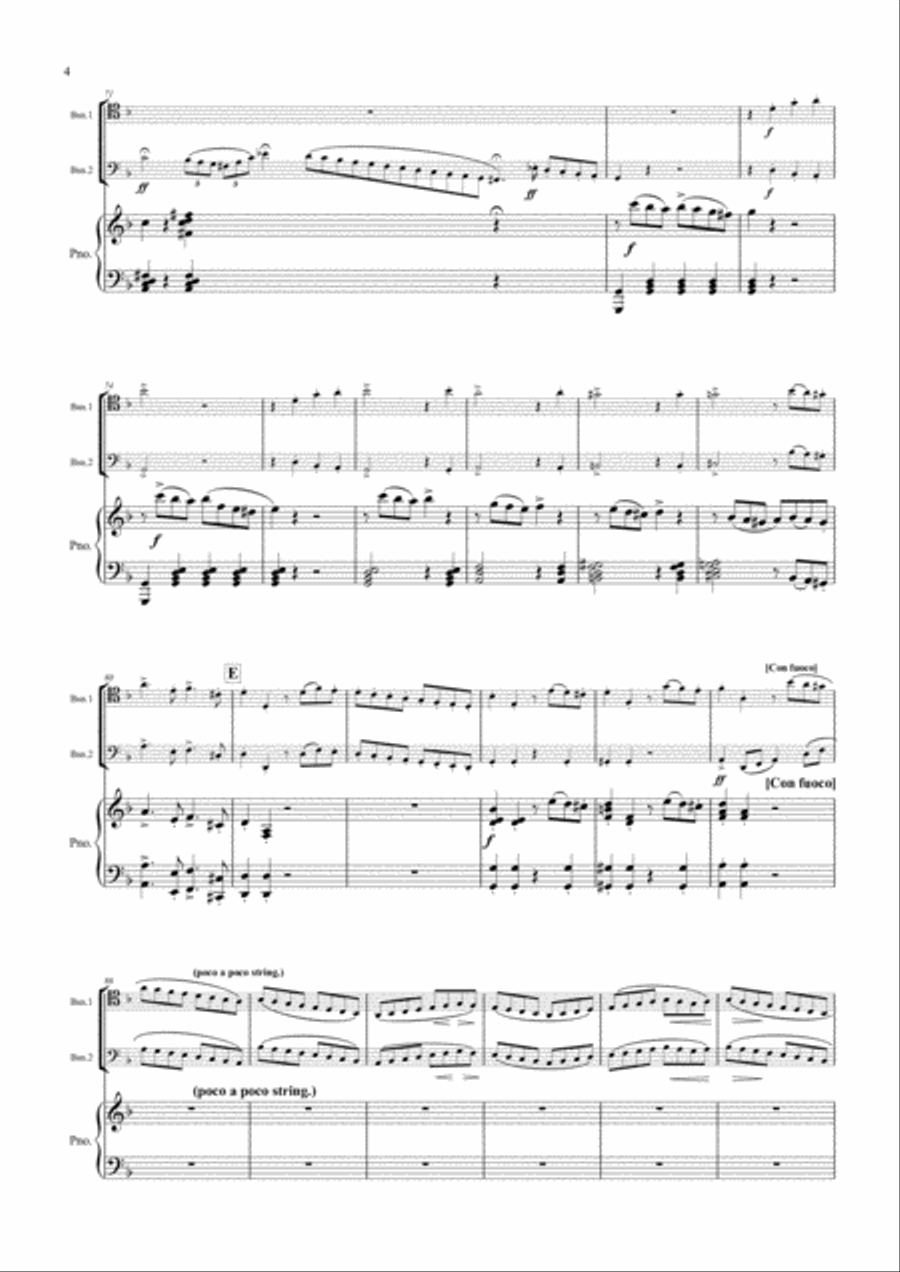 Konzertstück No.2, Op.114 arranged for 2 bassoons and piano