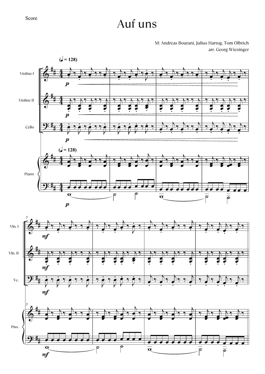 Auf Uns Piano Quartet scores gallery preview page 2
