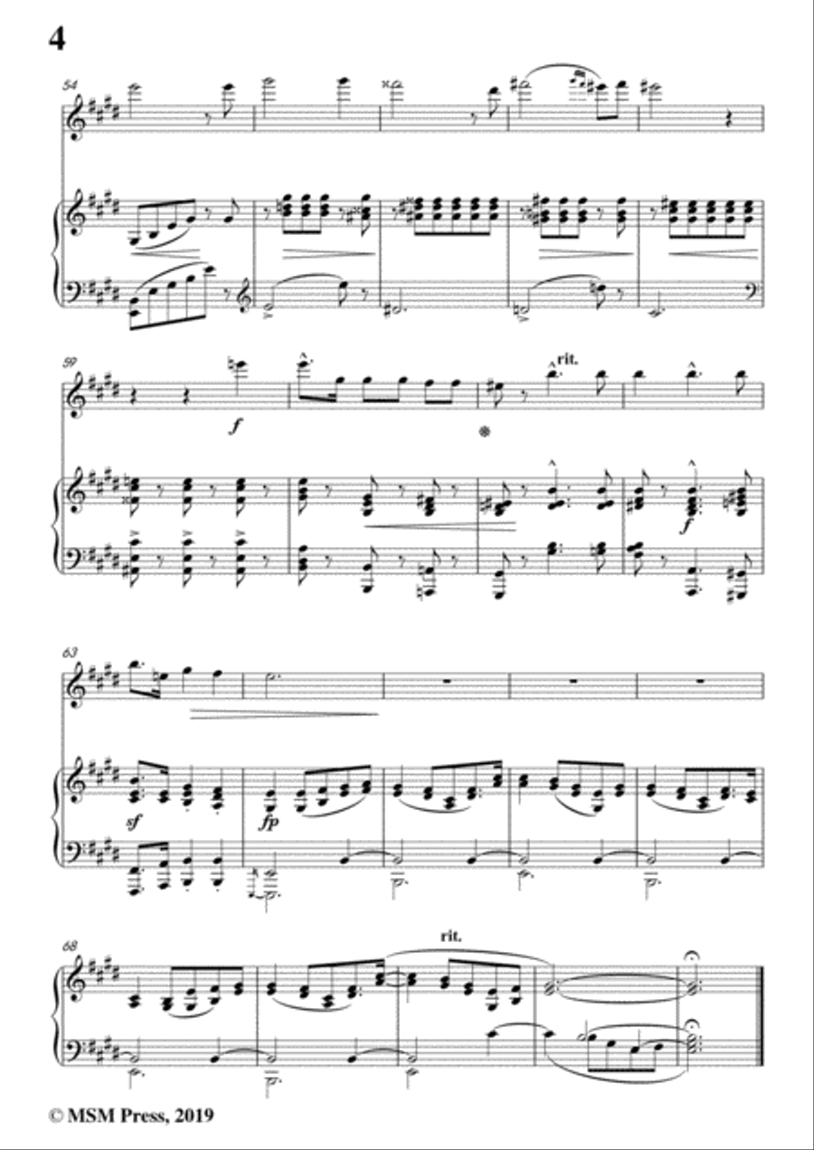 Schumann-Waldcsgespräch,for Violin and Piano Flute Solo scores gallery preview page 6