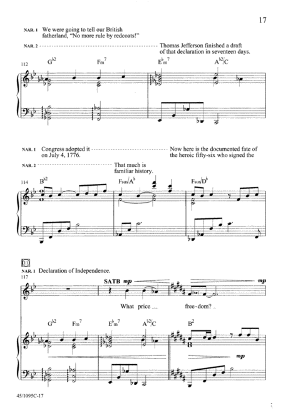 What Price Freedom? 4-Part scores gallery preview page 19