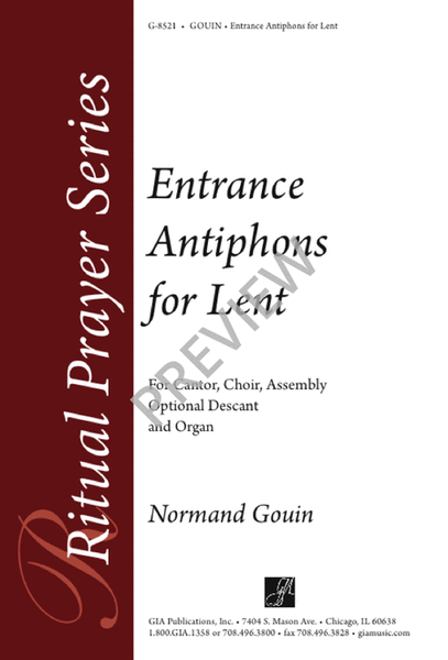 Entrance Antiphons for Lent image number null