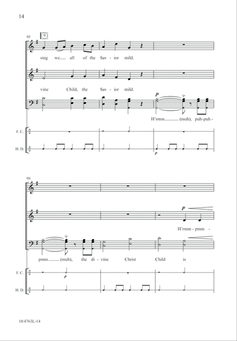 Born, He Is Born! 4-Part scores gallery preview page 14