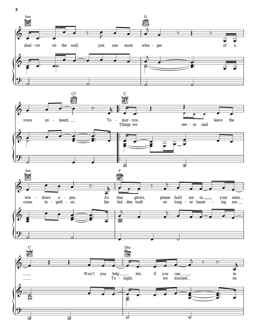 The Last Song Acoustic Guitar scores gallery preview page 2