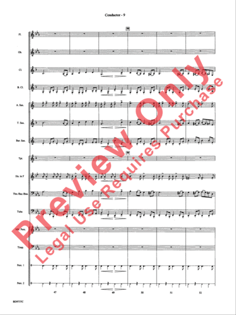 Sousa - The March King Concert Band scores gallery preview page 11