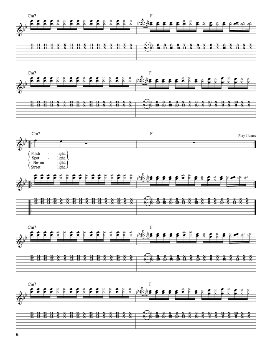 Flashlight Acoustic Guitar scores gallery preview page 6