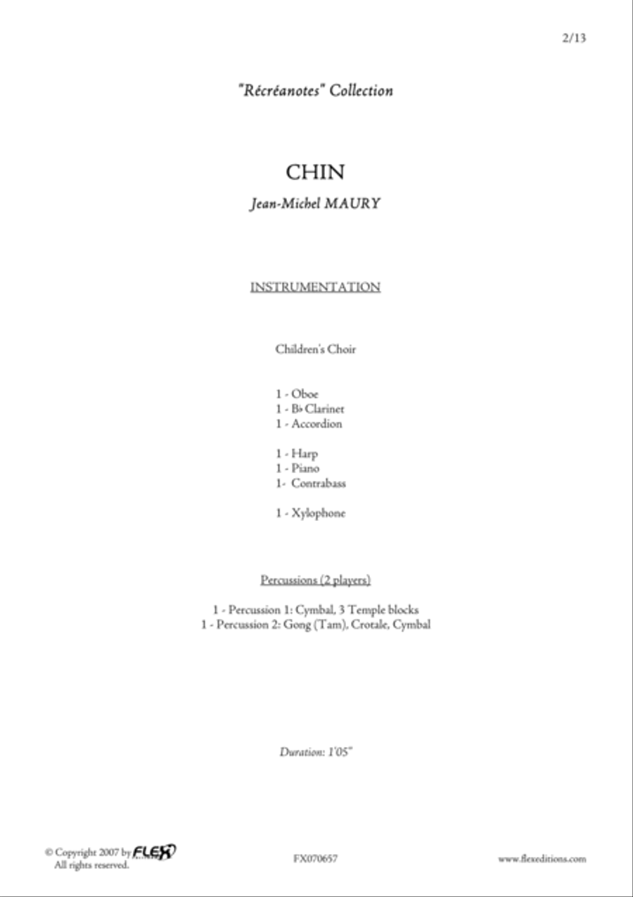 Chin Chin Children's Choir scores gallery preview page 2