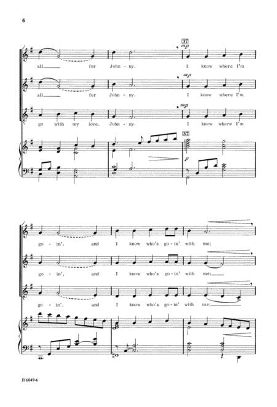 I Know Where I'm Goin' SSA scores gallery preview page 6