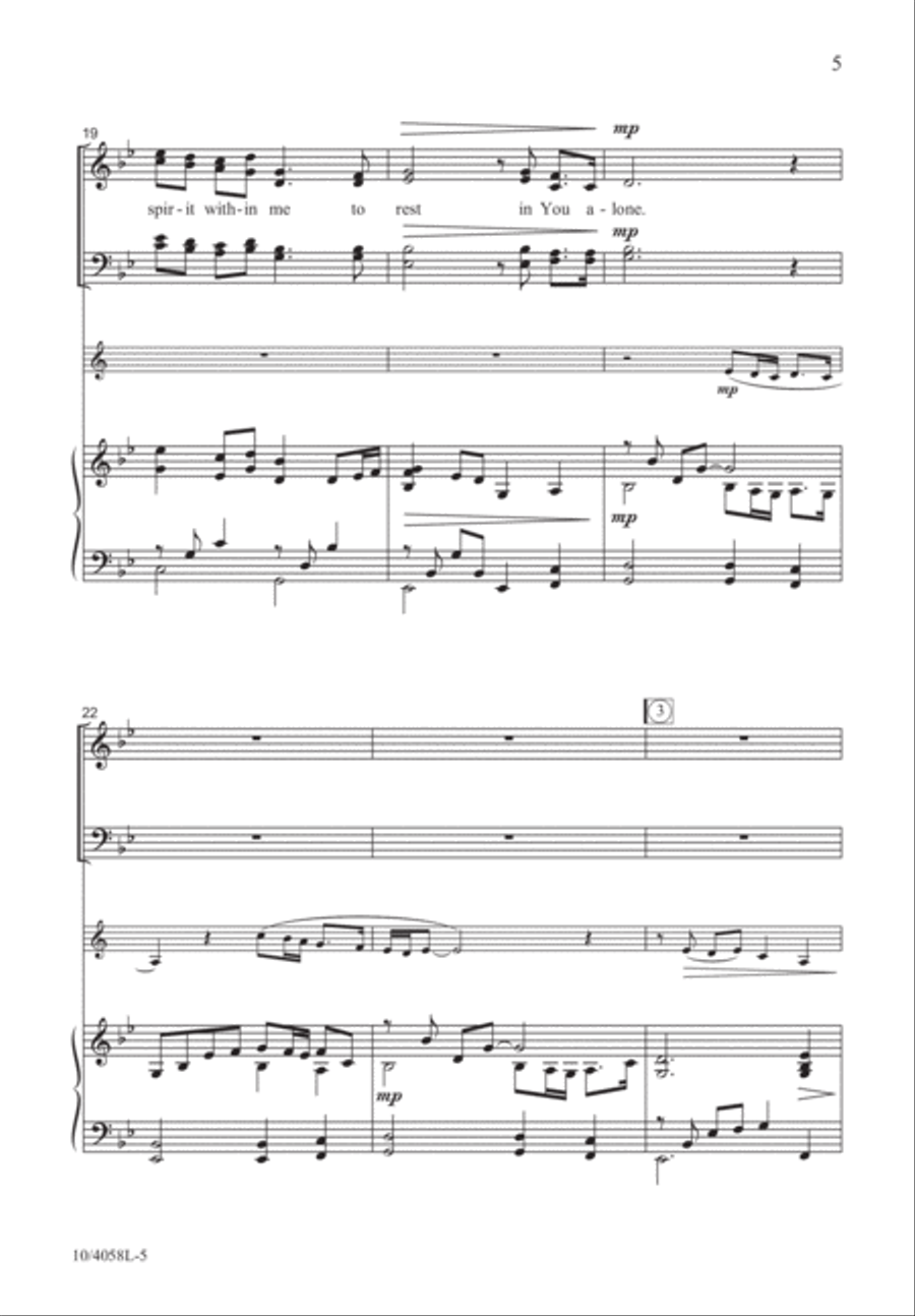 Still, My Soul, Be Still 4-Part scores gallery preview page 6