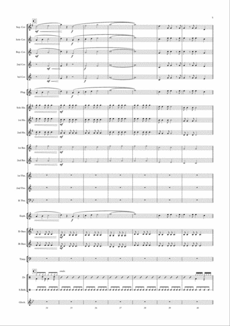 Wonderful Christmastime Wonderful Christmastime Brass Band scores gallery preview page 5