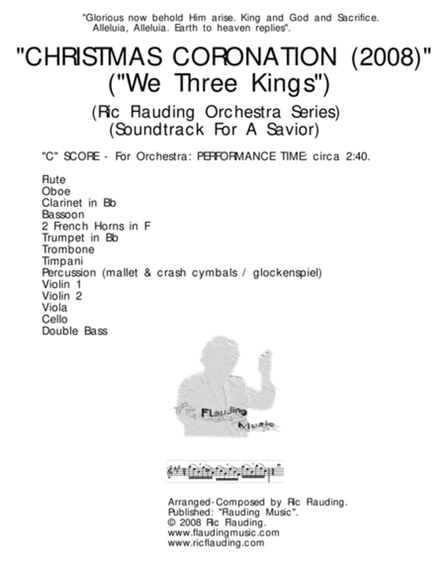 We Three Kings (Christmas Coronation) (Orchestra) image number null