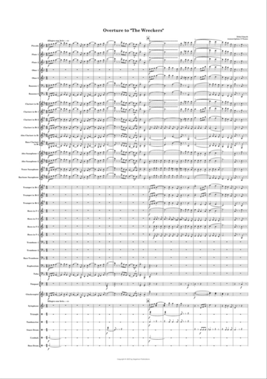 Overture to the Wreckers Concert Band scores gallery preview page 3