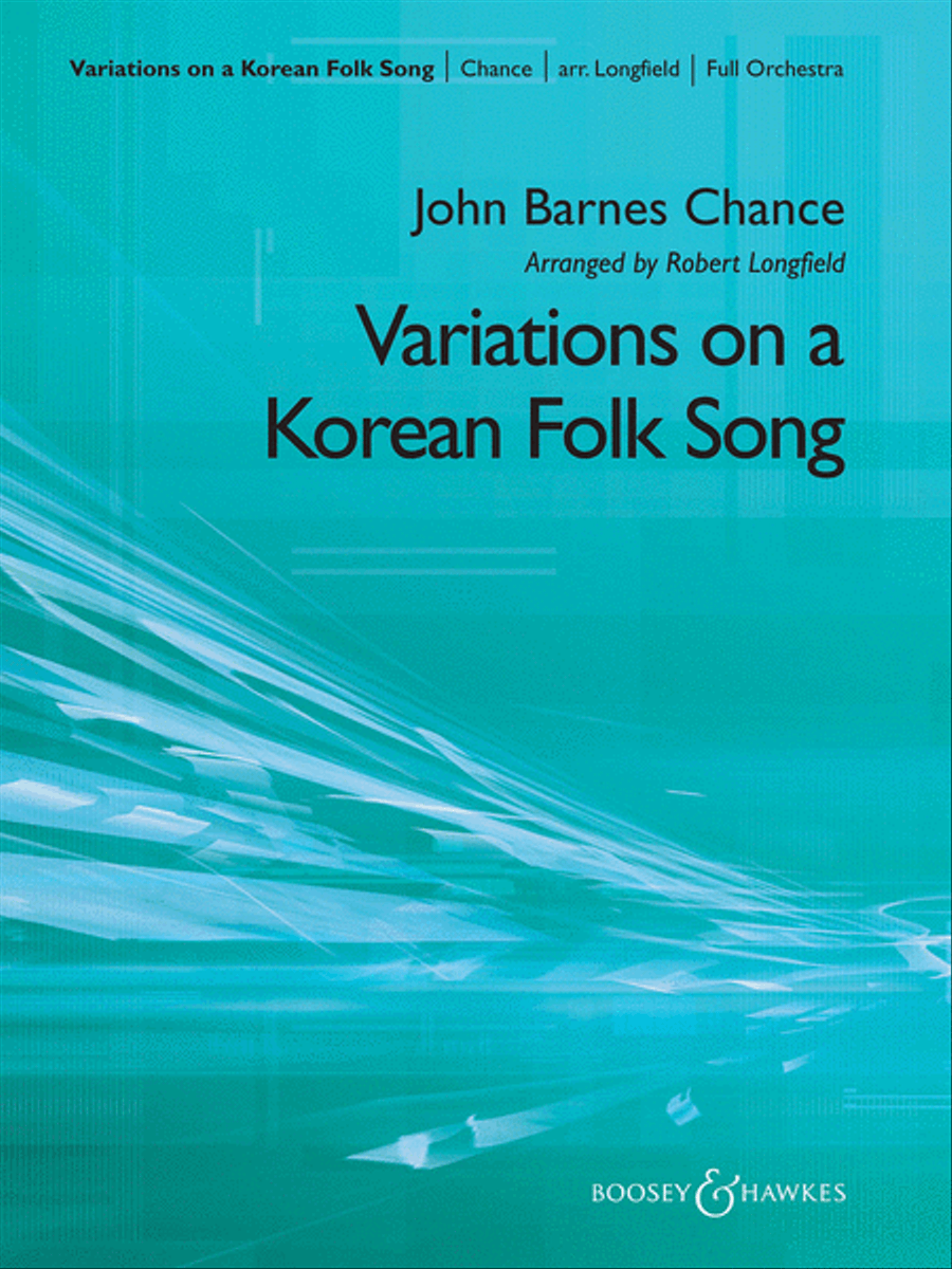 Variations on a Korean Folk Song Full Orchestra scores gallery preview page 1