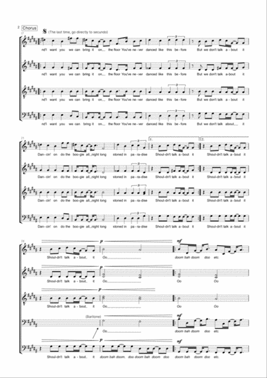Stolen Dance Divisi scores gallery preview page 2