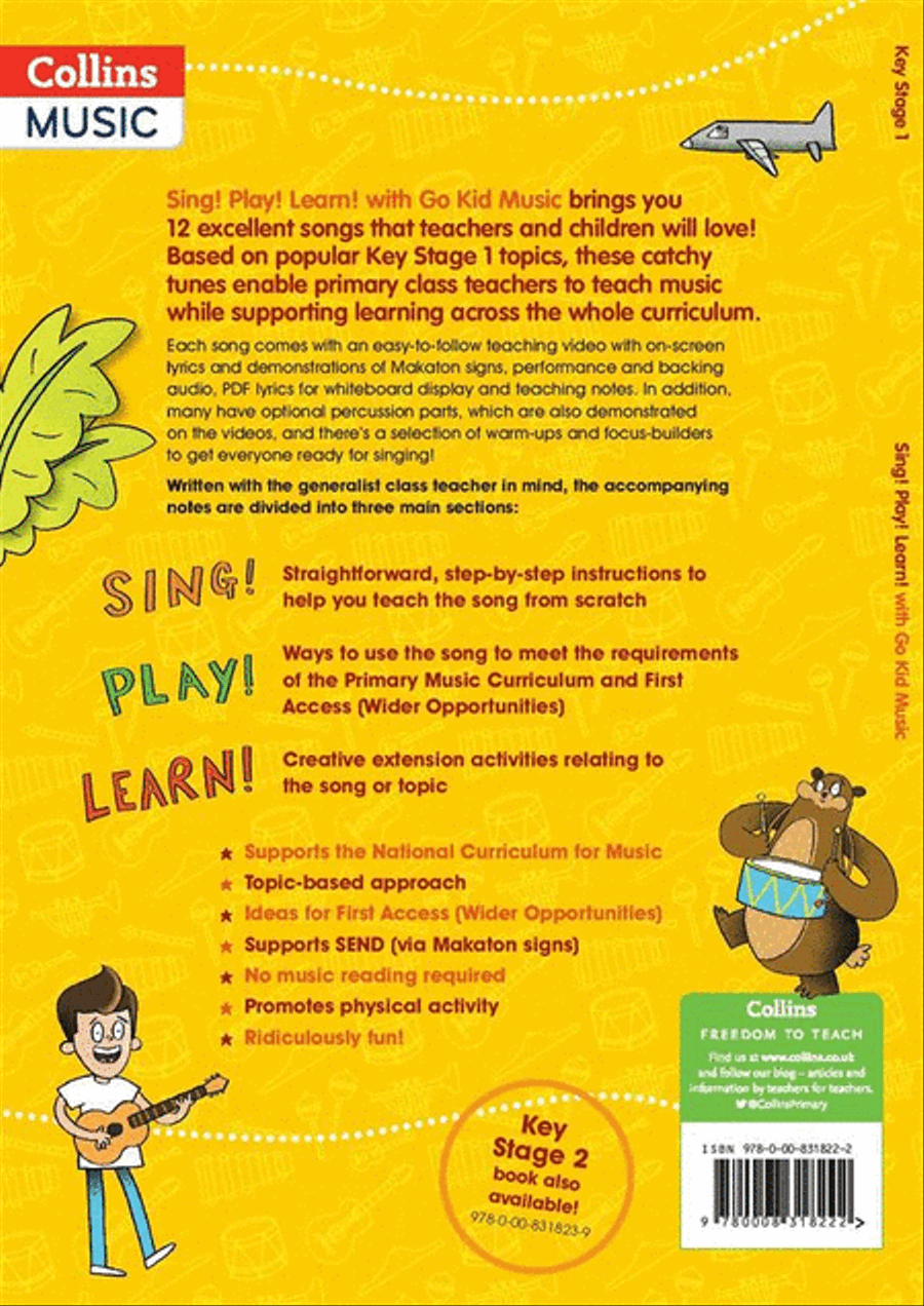Sing! Play! Learn! with Go Kid Music - Key Stage 1 Book and DVD scores gallery preview page 2