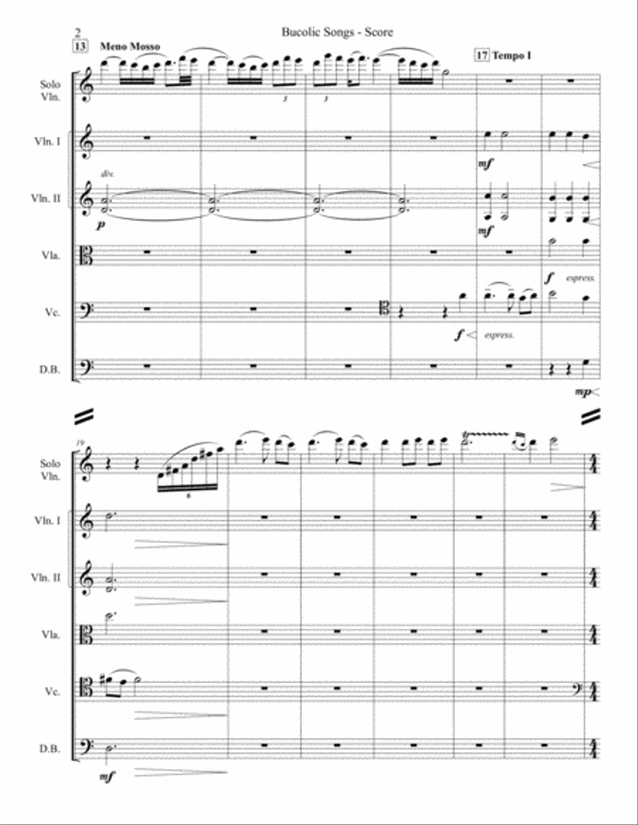 Bucolic Songs (score) String Orchestra scores gallery preview page 4