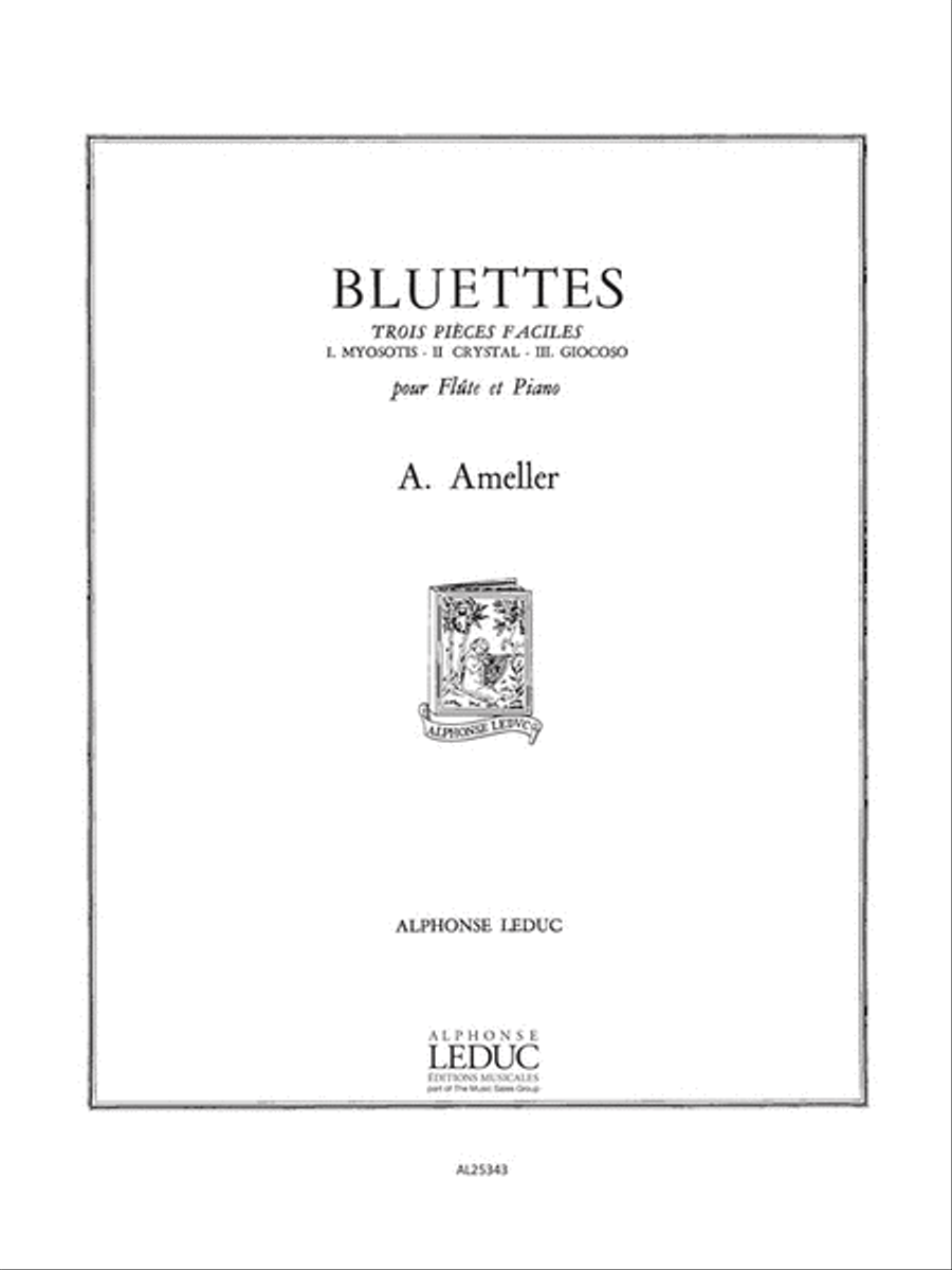 3 Bluettes Op.217 (flute & Piano) Flute Solo scores gallery preview page 1