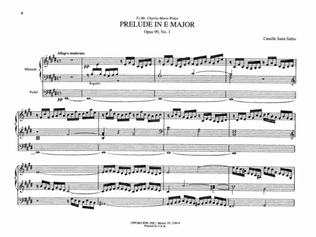 Saint-Saëns: Six Preludes and Fugues, Op. 99 and Op. 109