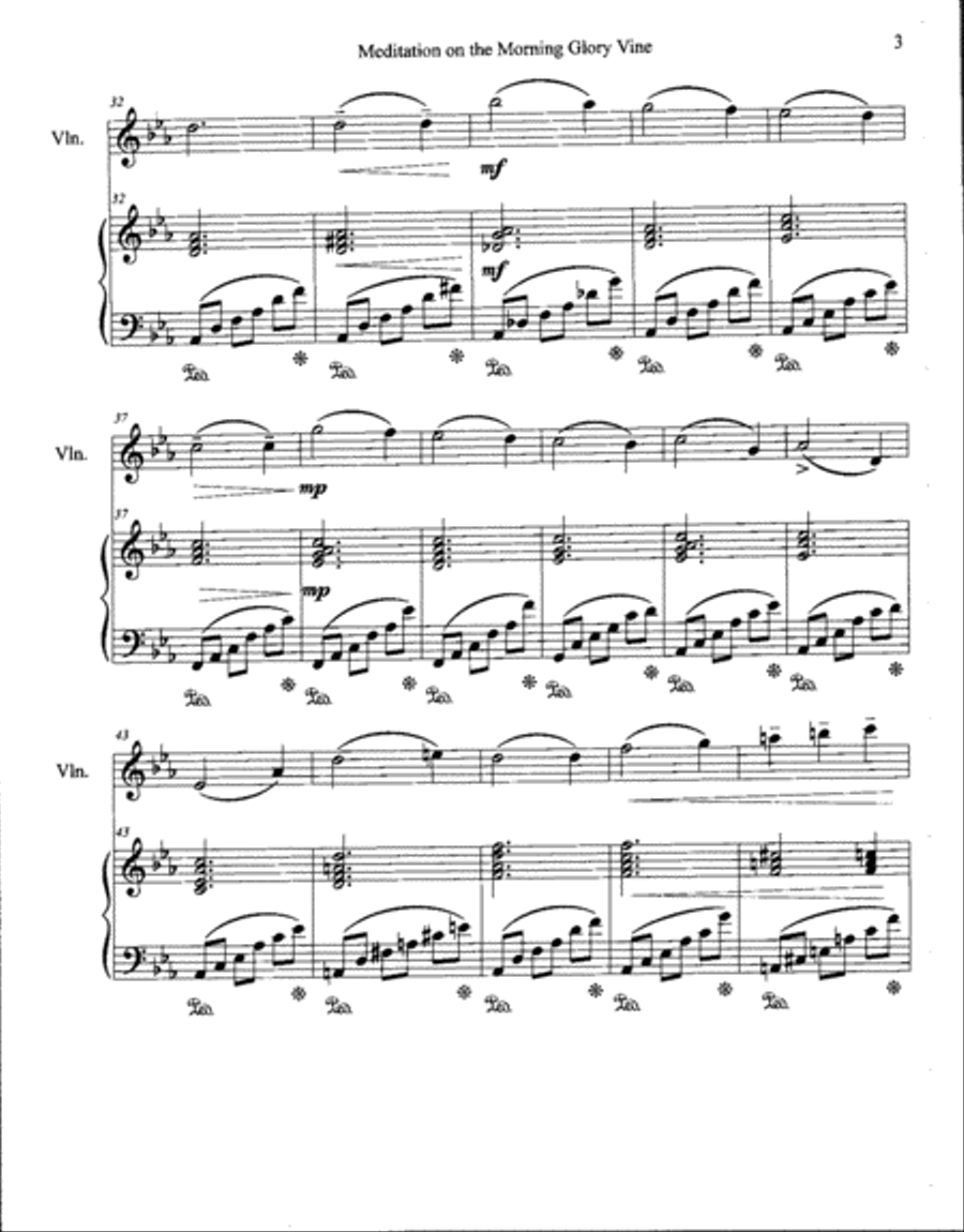 Meditation on the Morning Glory Vine String Duet scores gallery preview page 3