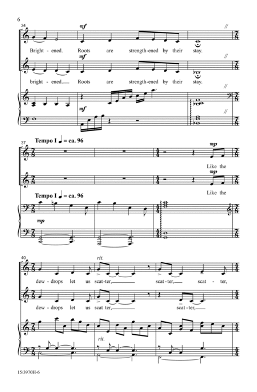 Dewdrops 2-Part scores gallery preview page 6