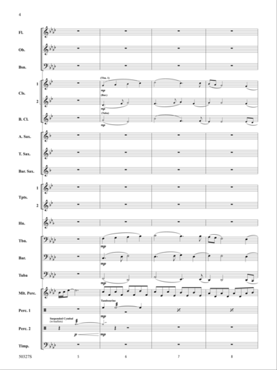 Reflections and Furies: Score Concert Band scores gallery preview page 4