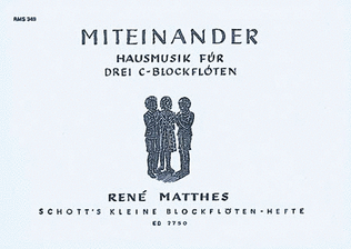 Book cover for Miteinander 2 Recorders