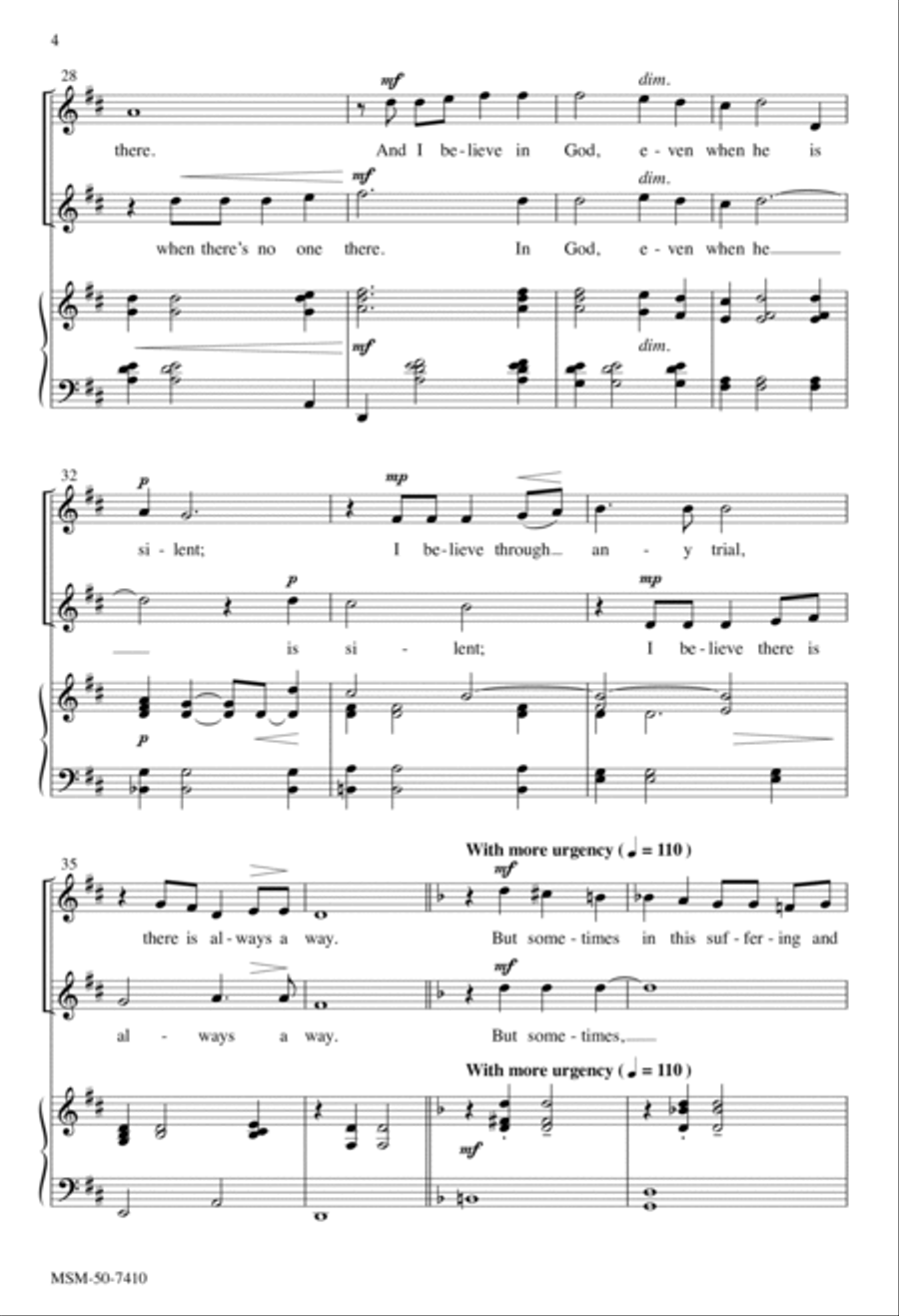 I Believe 2-Part scores gallery preview page 4