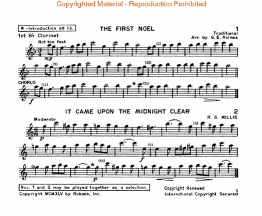 Christmas Carols for Band or Brass Choir Concert Band scores gallery preview page 3