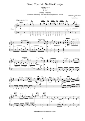 Mozart - Piano Concerto No.8 in C major - Lützow - K.246 - Piano Version
