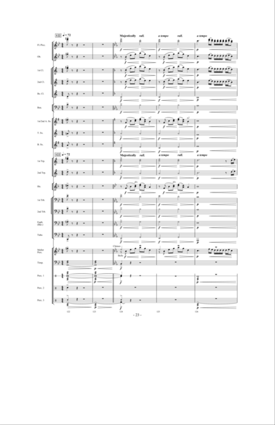 Saturn: The Ringed Planet Concert Band scores gallery preview page 22