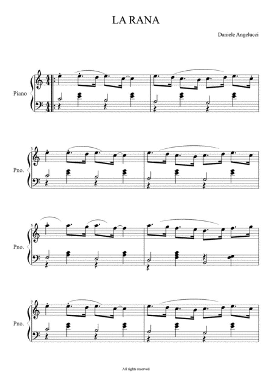 LA RANA (THE FROG) Piano Method scores gallery preview page 2