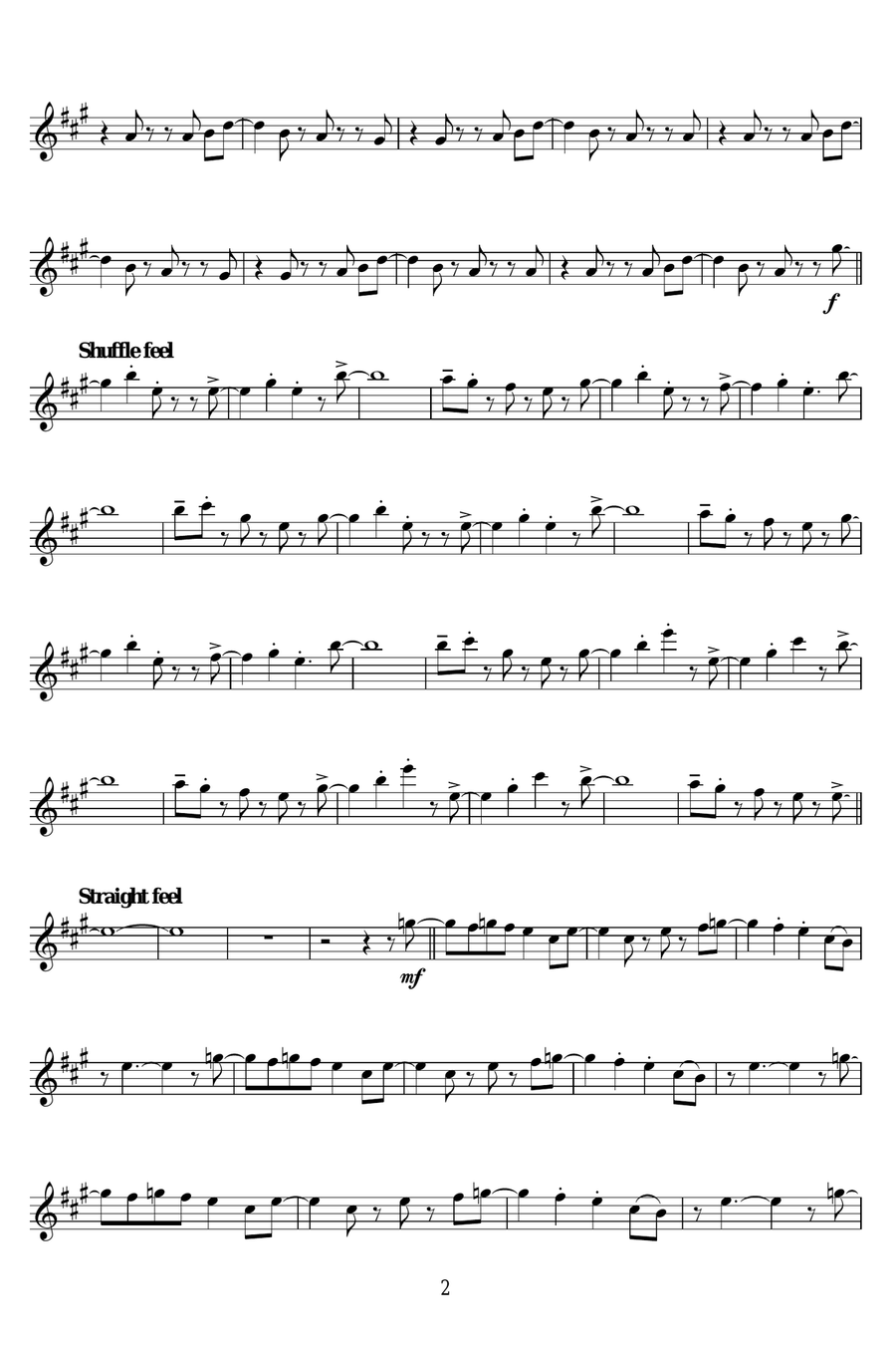 Birdland Alto Saxophone scores gallery preview page 2