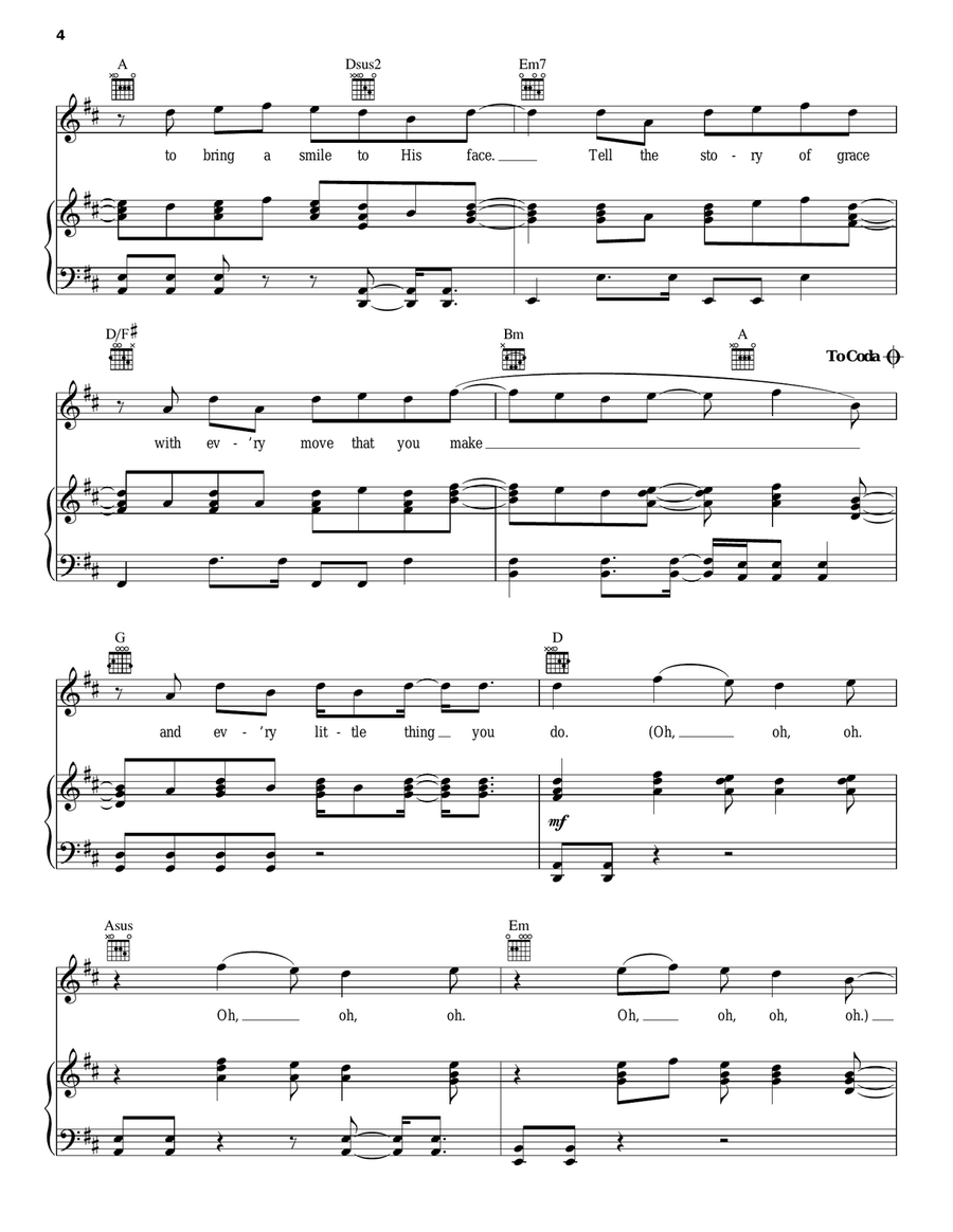 Do Everything Piano, Vocal, Guitar scores gallery preview page 4