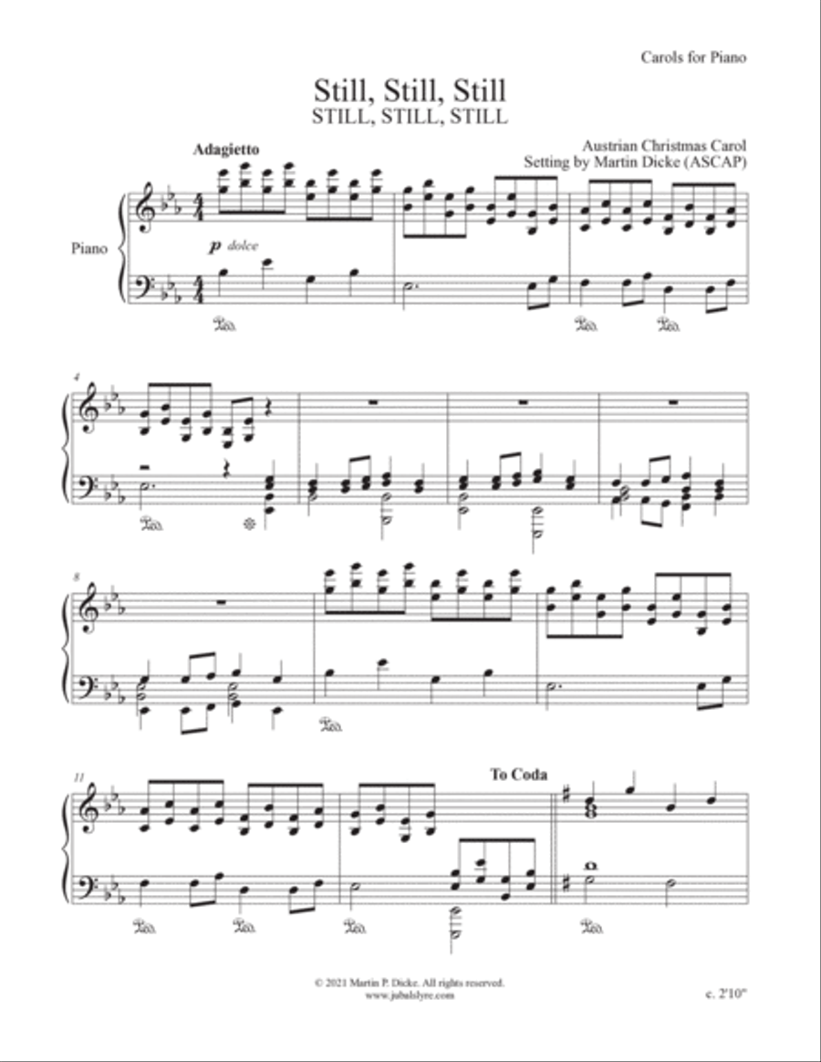 Still, Still, Still (Carols for Piano) Piano Solo scores gallery preview page 2