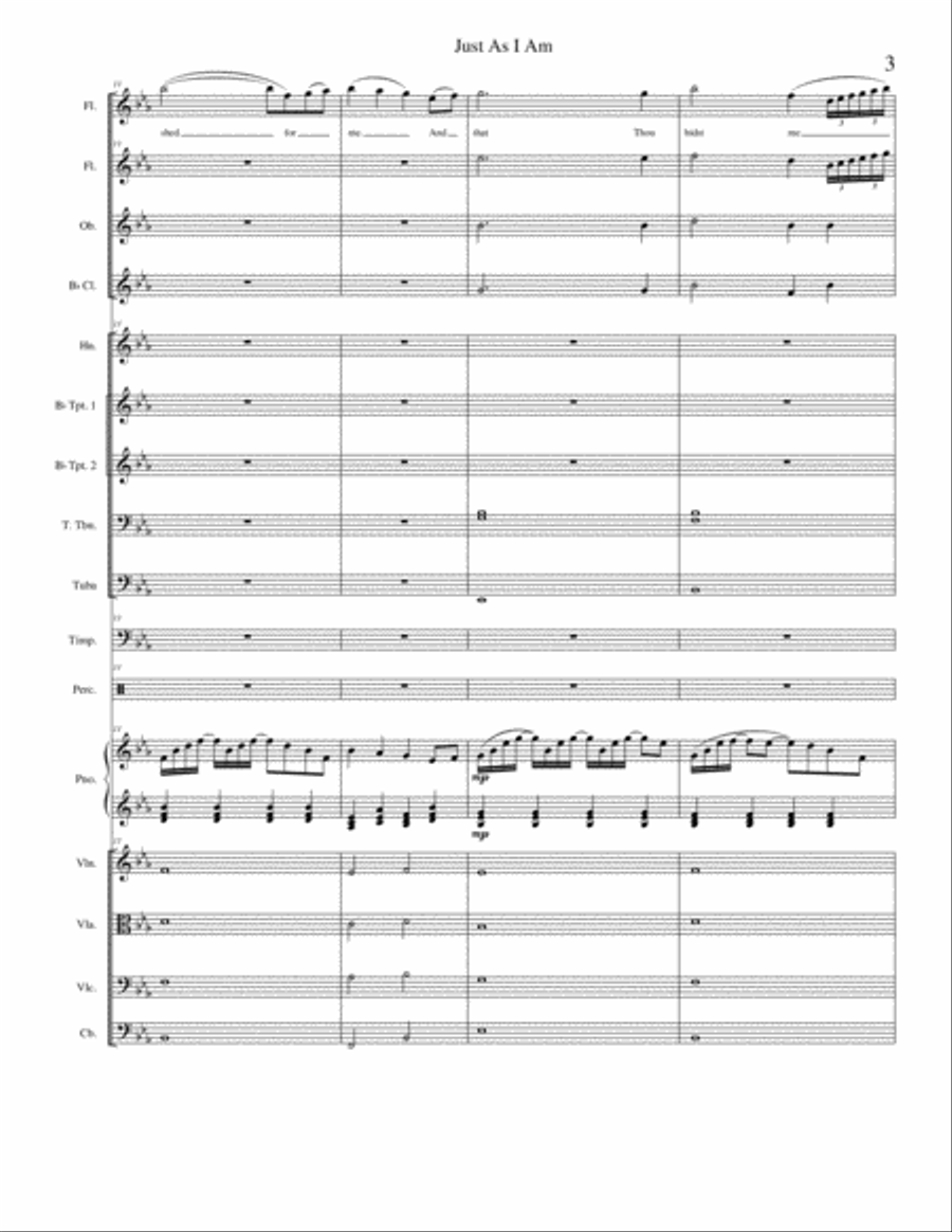 Just As I Am Just As I Am Concert Band scores gallery preview page 3