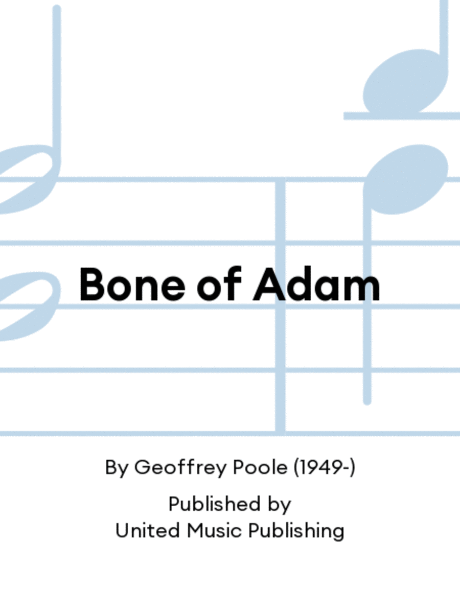 Bone of Adam Bone of Adam Mezzo-Soprano Voice scores gallery preview page 1