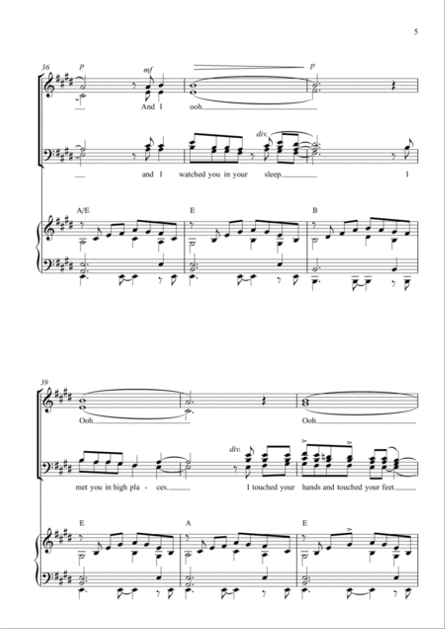 Throw Your Arms Around Me 4-Part scores gallery preview page 5