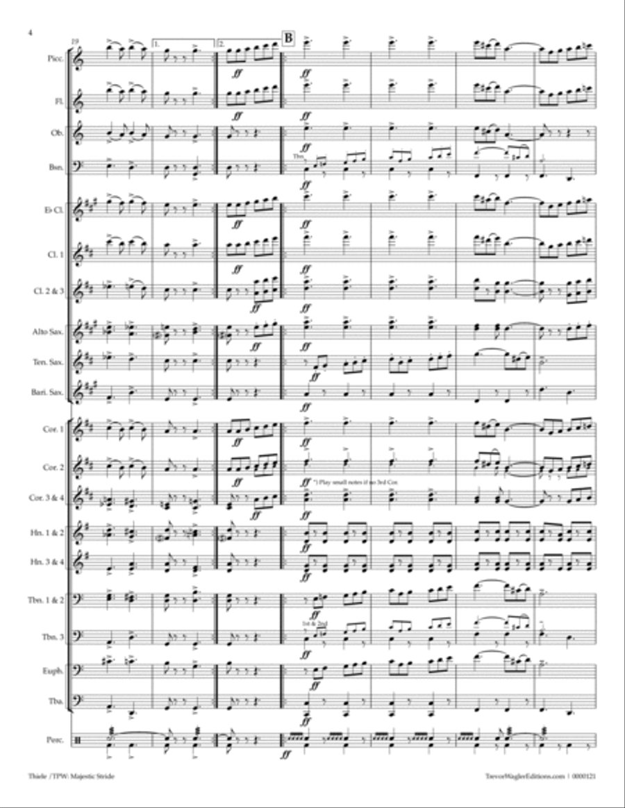 Majestic Stride Concert Band scores gallery preview page 6
