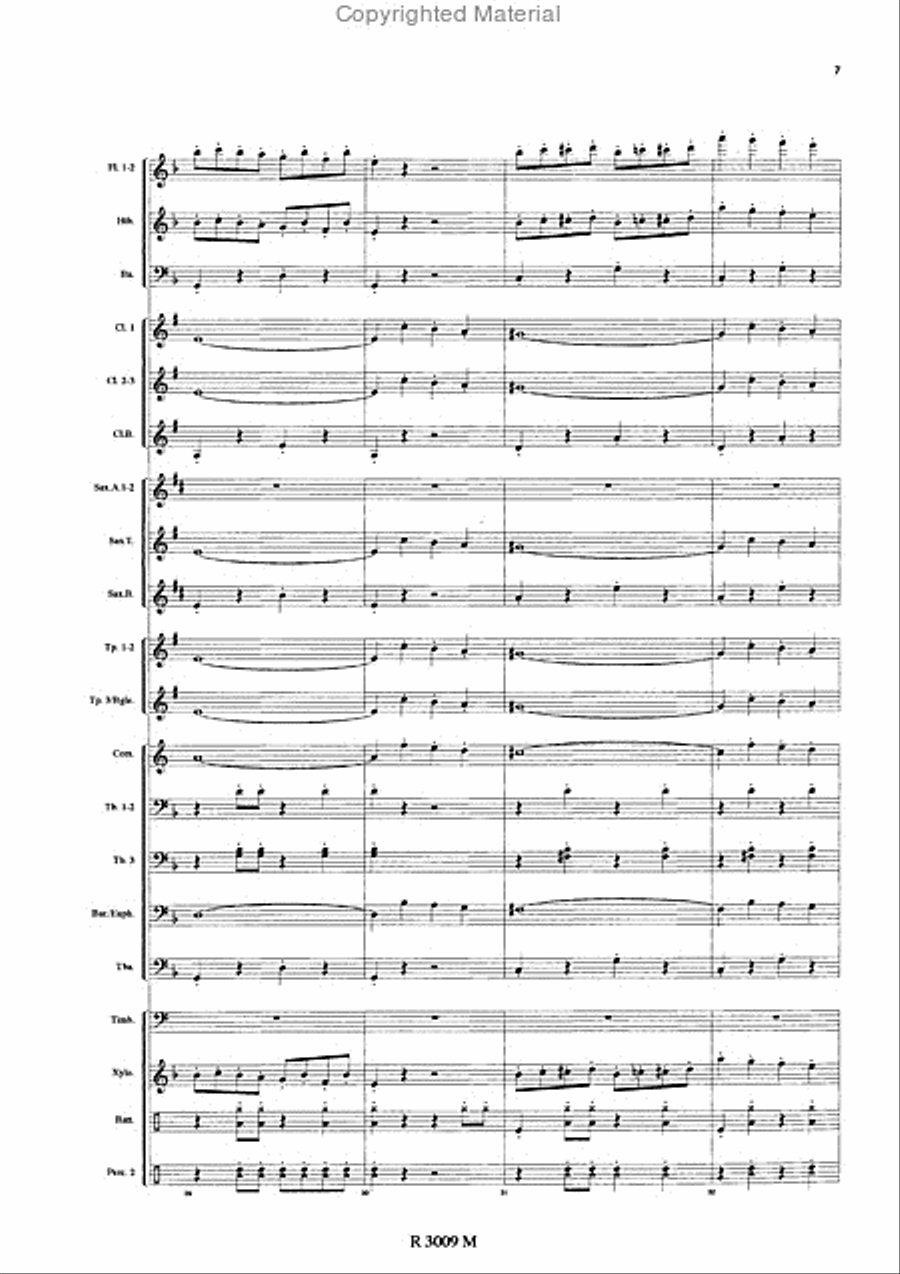 Brigades du Tigre Concert Band scores gallery preview page 8