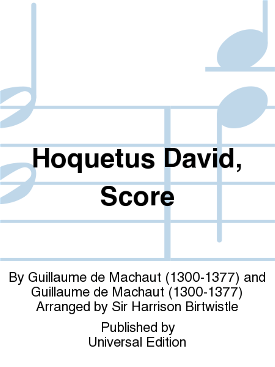 Hoquetus David, Score Hoquetus David, Score Score scores gallery preview page 1