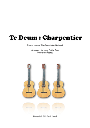Book cover for Te Deum (Charpentier) - easy arrangement for 3 guitars/large ensemble