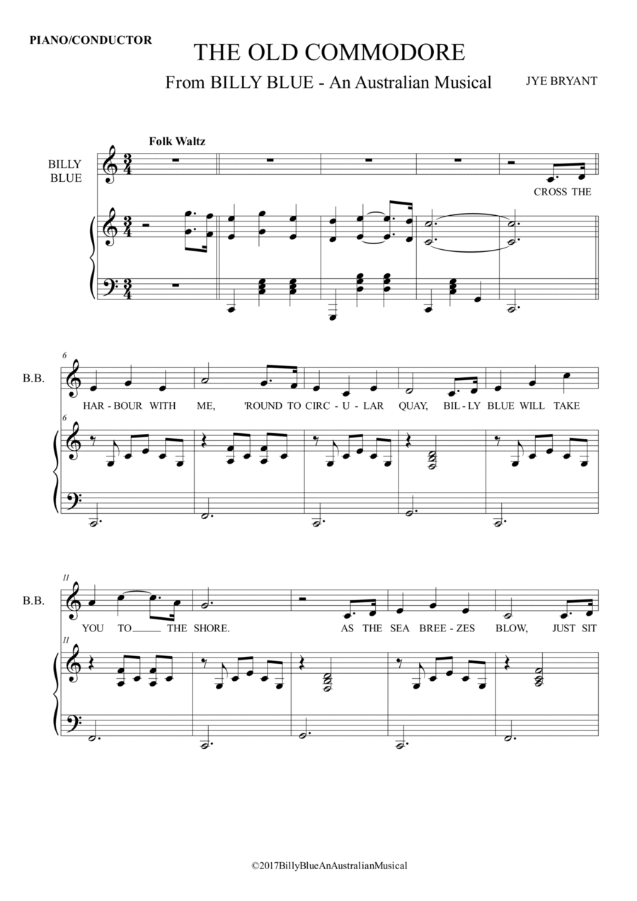 THE OLD COMMODORE Voice scores gallery preview page 1