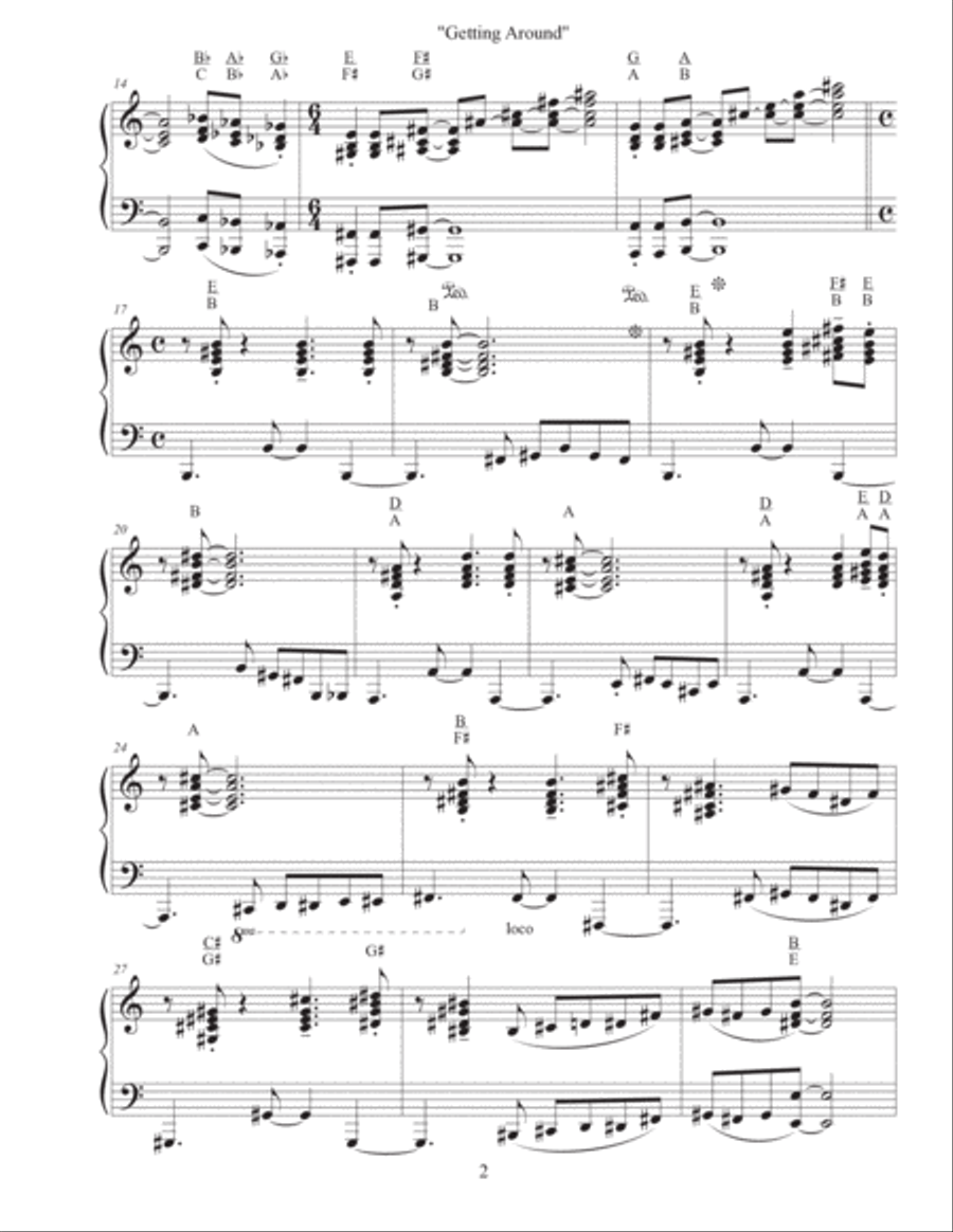 Getting Around - Etude #5 Piano Method scores gallery preview page 2