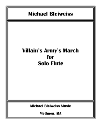 Villain's Army's March for Solo Flute