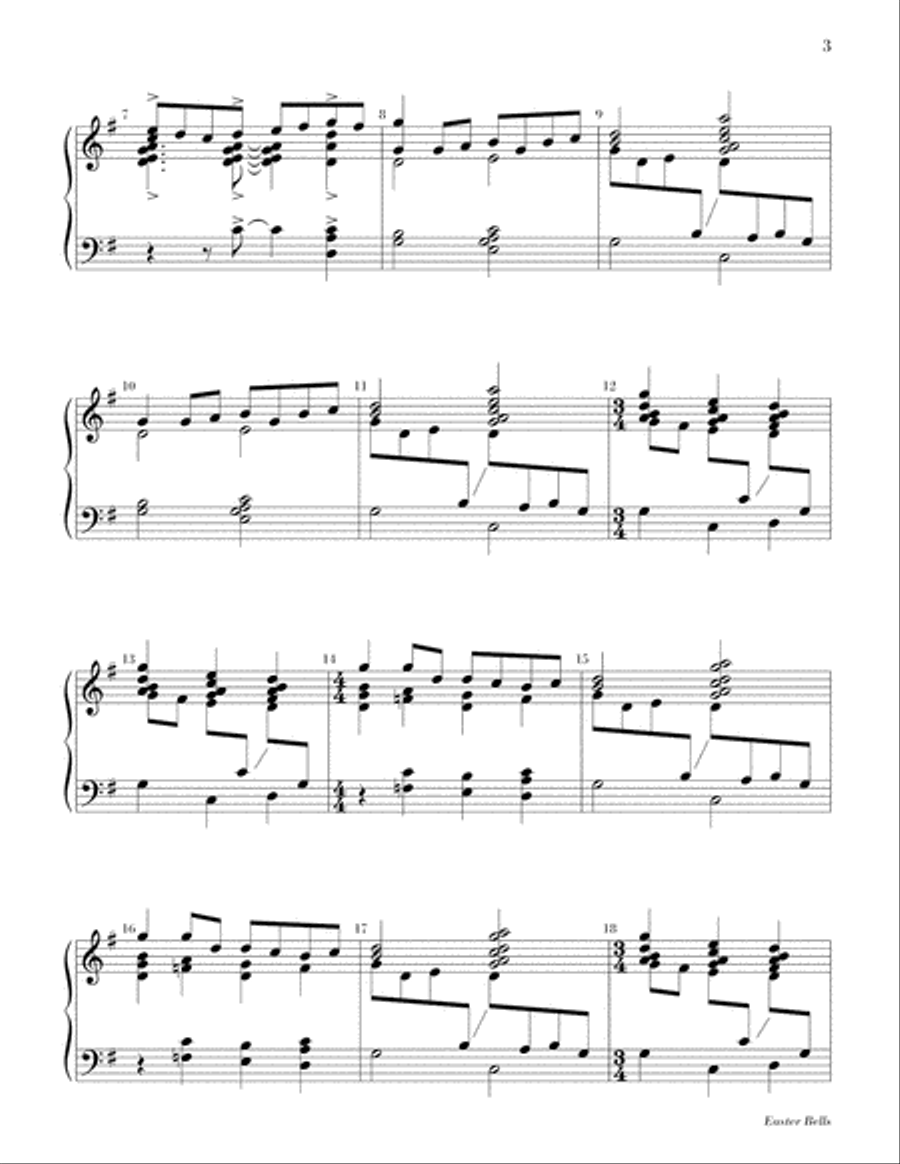 Easter Bells Easter Bells 3-Octaves scores gallery preview page 4