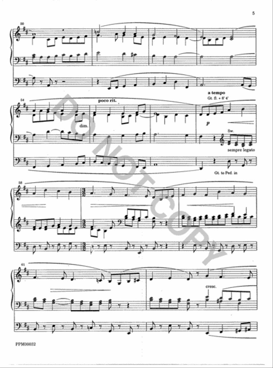 Chorale Prelude on Down Ampney Organ scores gallery preview page 6