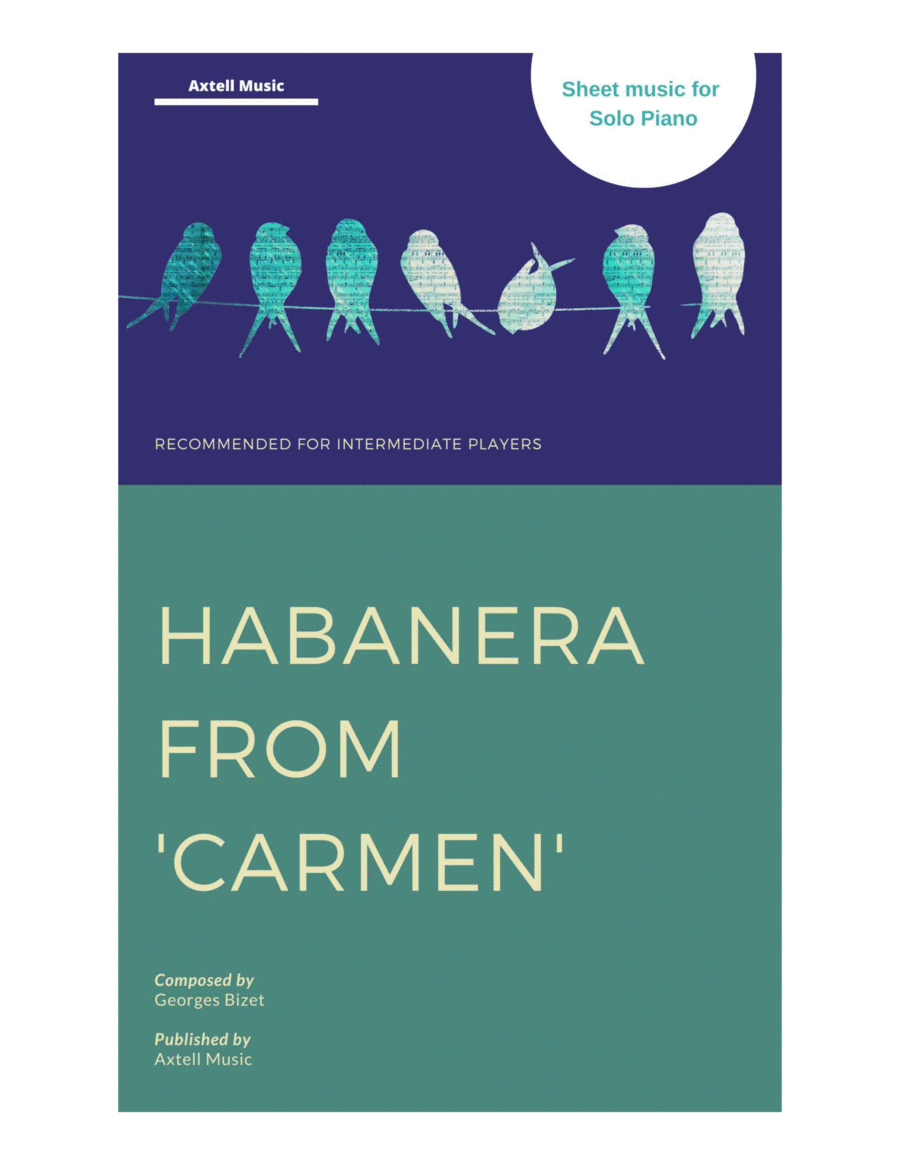 Habanera from 'Carmen' Piano Solo scores gallery preview page 1