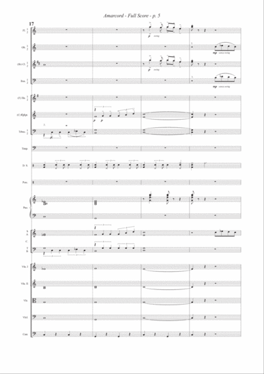 Amarcord Full Orchestra scores gallery preview page 5