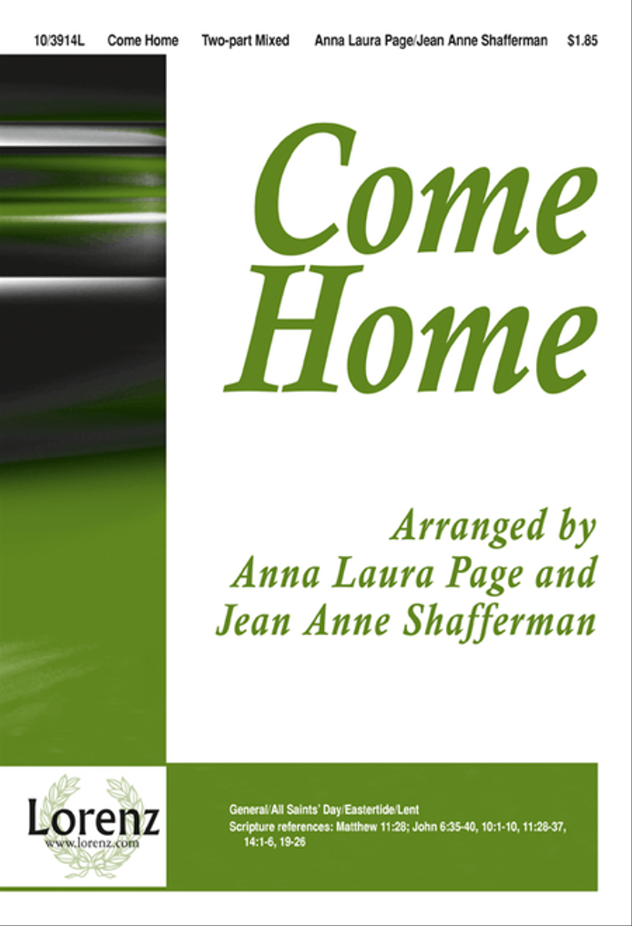 Come Home 2-Part scores gallery preview page 1