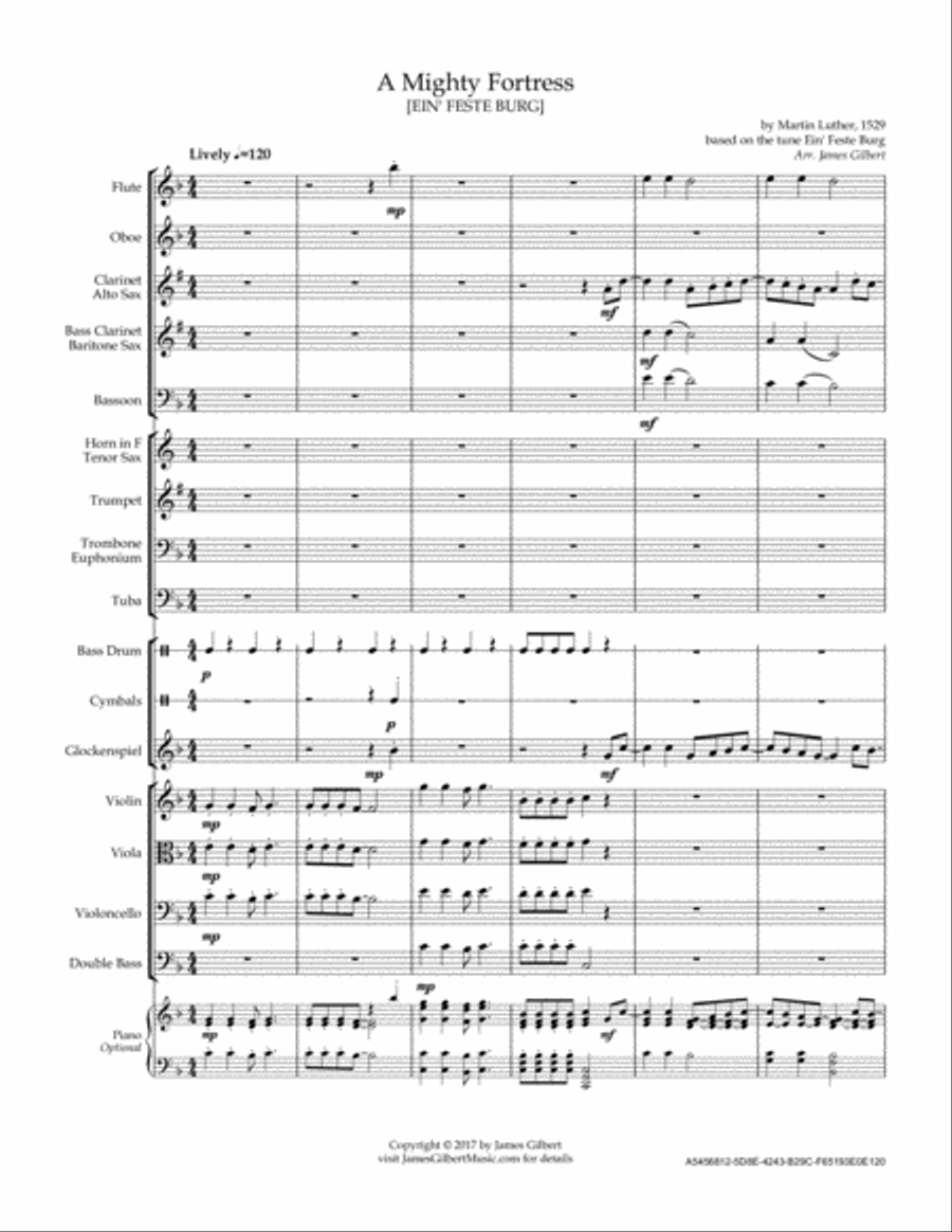 A Mighty Fortress A Mighty Fortress Full Orchestra scores gallery preview page 2